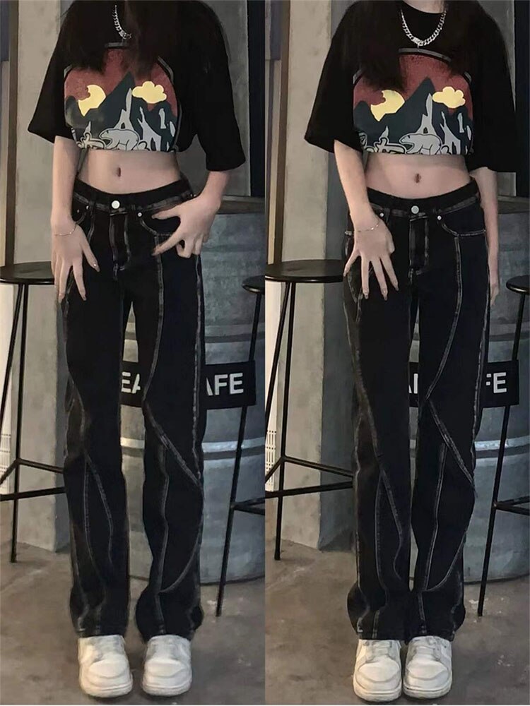 Women Flare Jeans Korean Style High Waist Slim Pants Trendy Stretchy Hipster Retro Elegant Lady Denim Trousers 2022 Autumn New